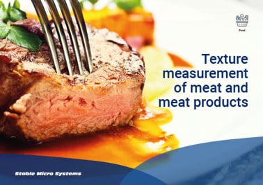Texture measurement of meat and meat products