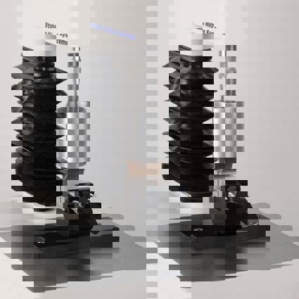 Leather loop Testing Rig attached to a Texture Analyser testing leather