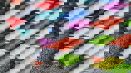 Multi Colour Stripped Paper Straws