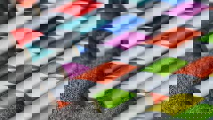 Multi Colour Stripped Paper Straws