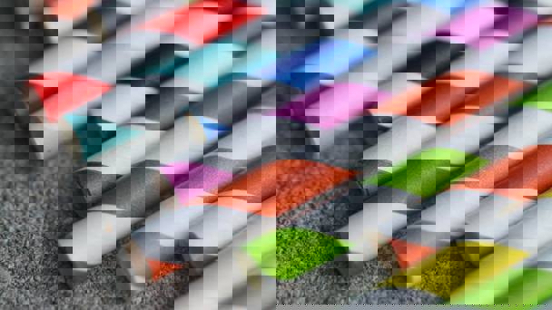 Multi Colour Stripped Paper Straws