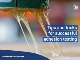 Adhesion testing | Texture Analyser methods