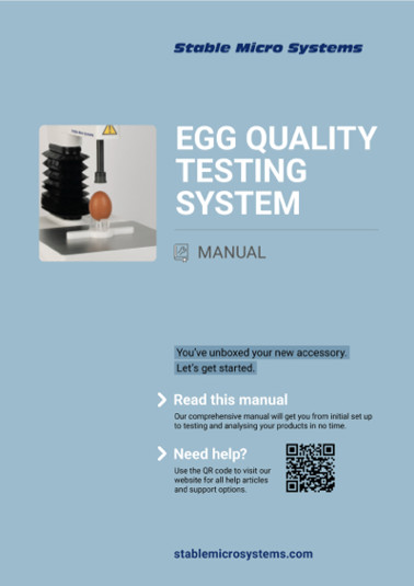 Egg Quality Testing System Manual