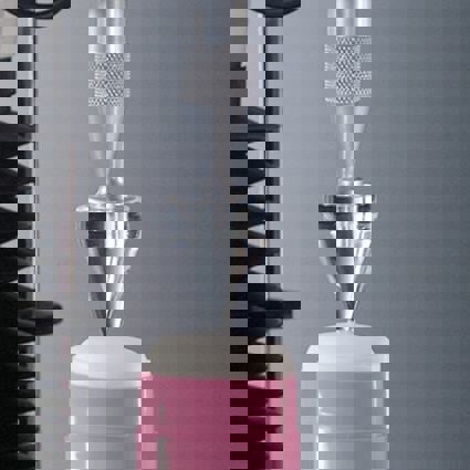 Conical Probe attached to Texture Analyser testing stick deodorant