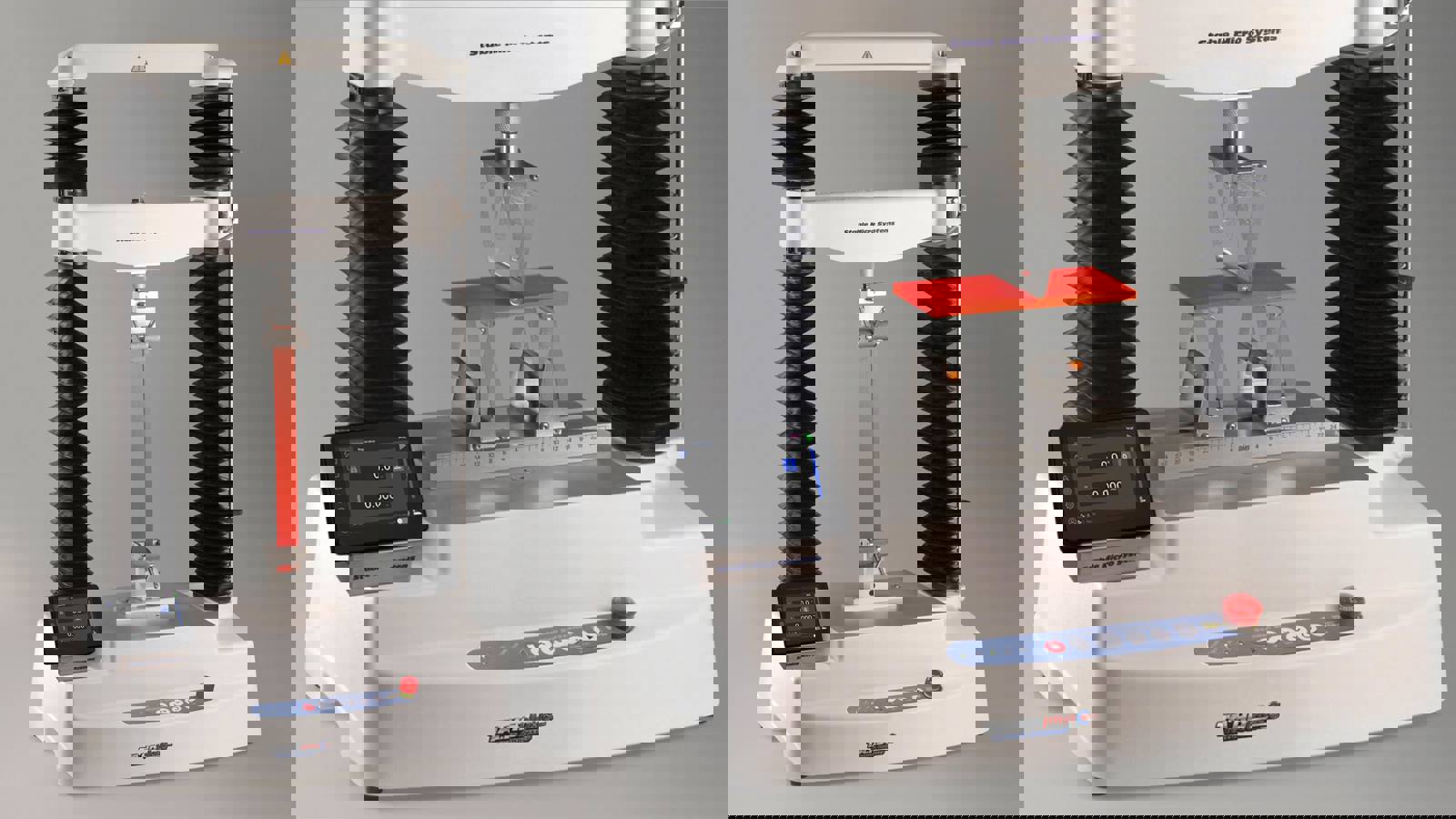 Testing two materials samples on the TA.HDplusC Texture Analyser