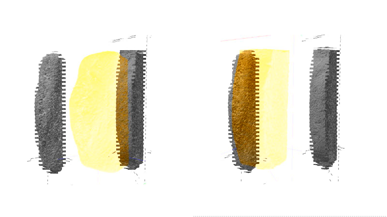 Comparison of standard and gluten-free panini scans