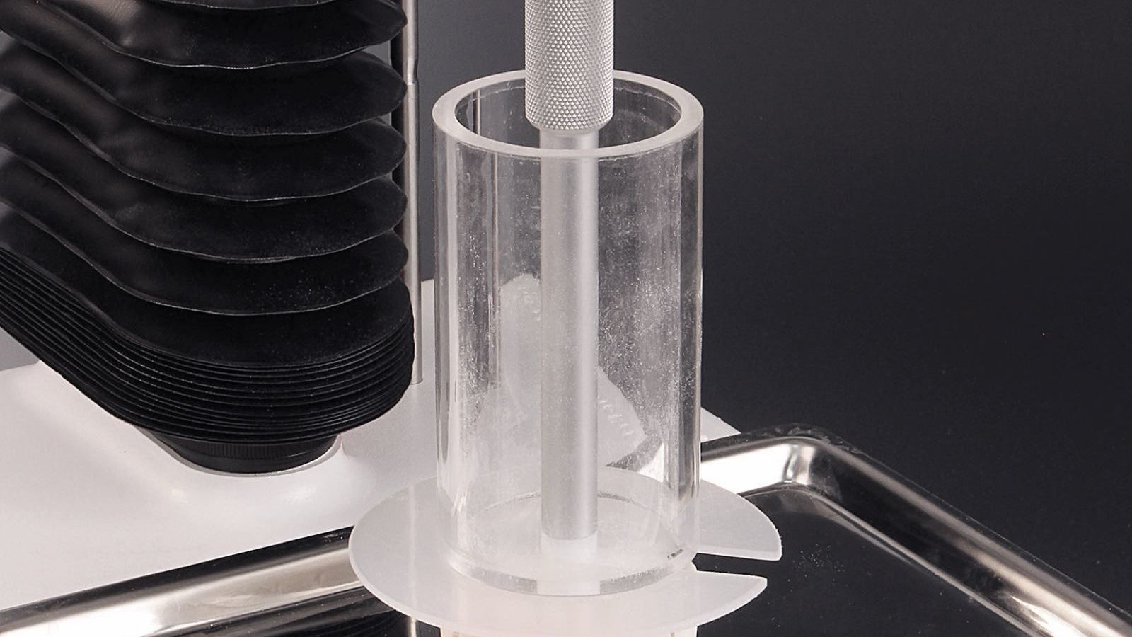 Mini Stickiness System attached to Texture Analyser