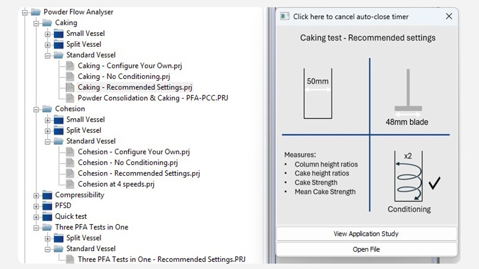 Powder Flow Software Exponent Connect software for the Powder Flow Analyser - projects ...