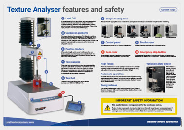 Texture Analyser features and safety – Connect range