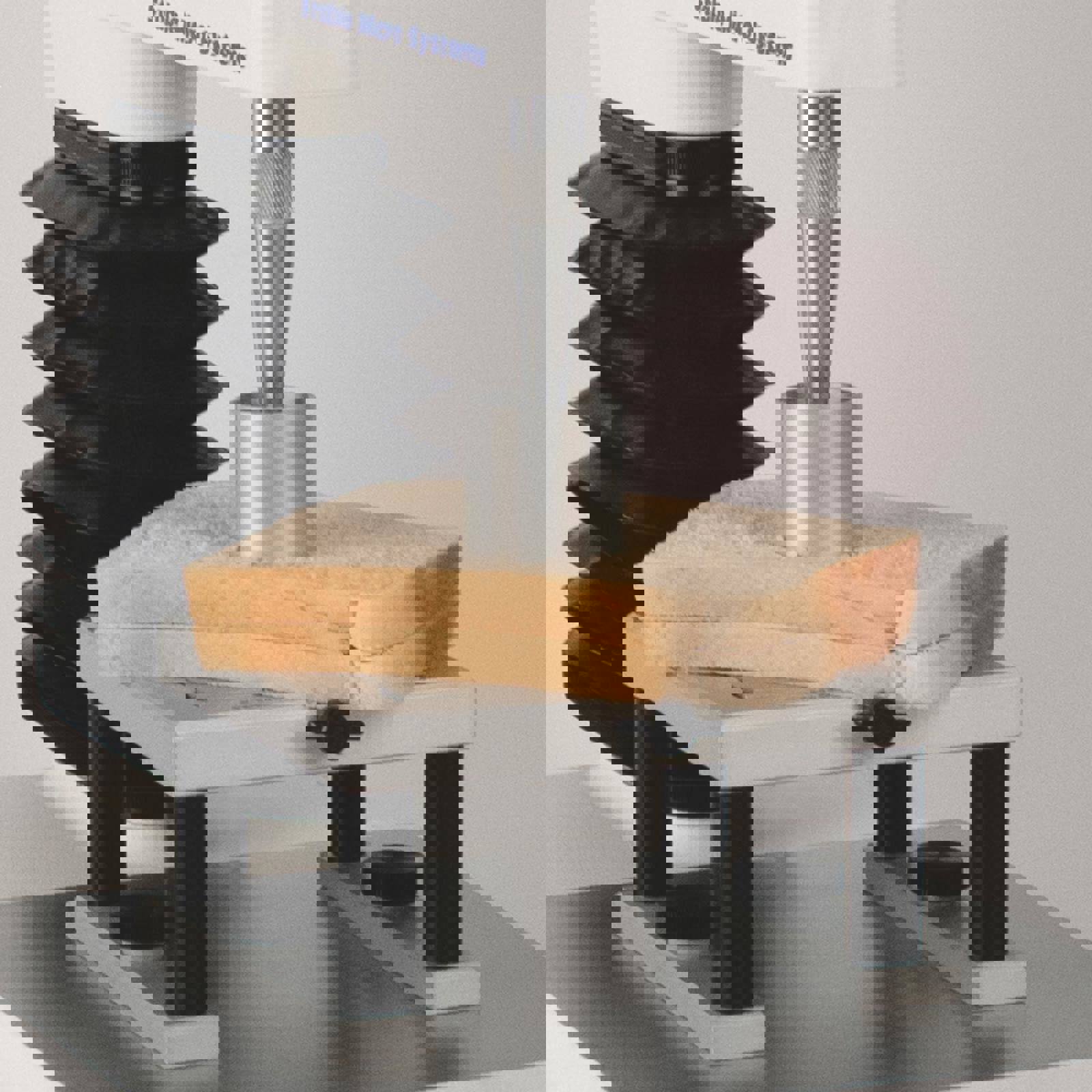 Compression test on bread using a 36mm Cylinder Probe with radius