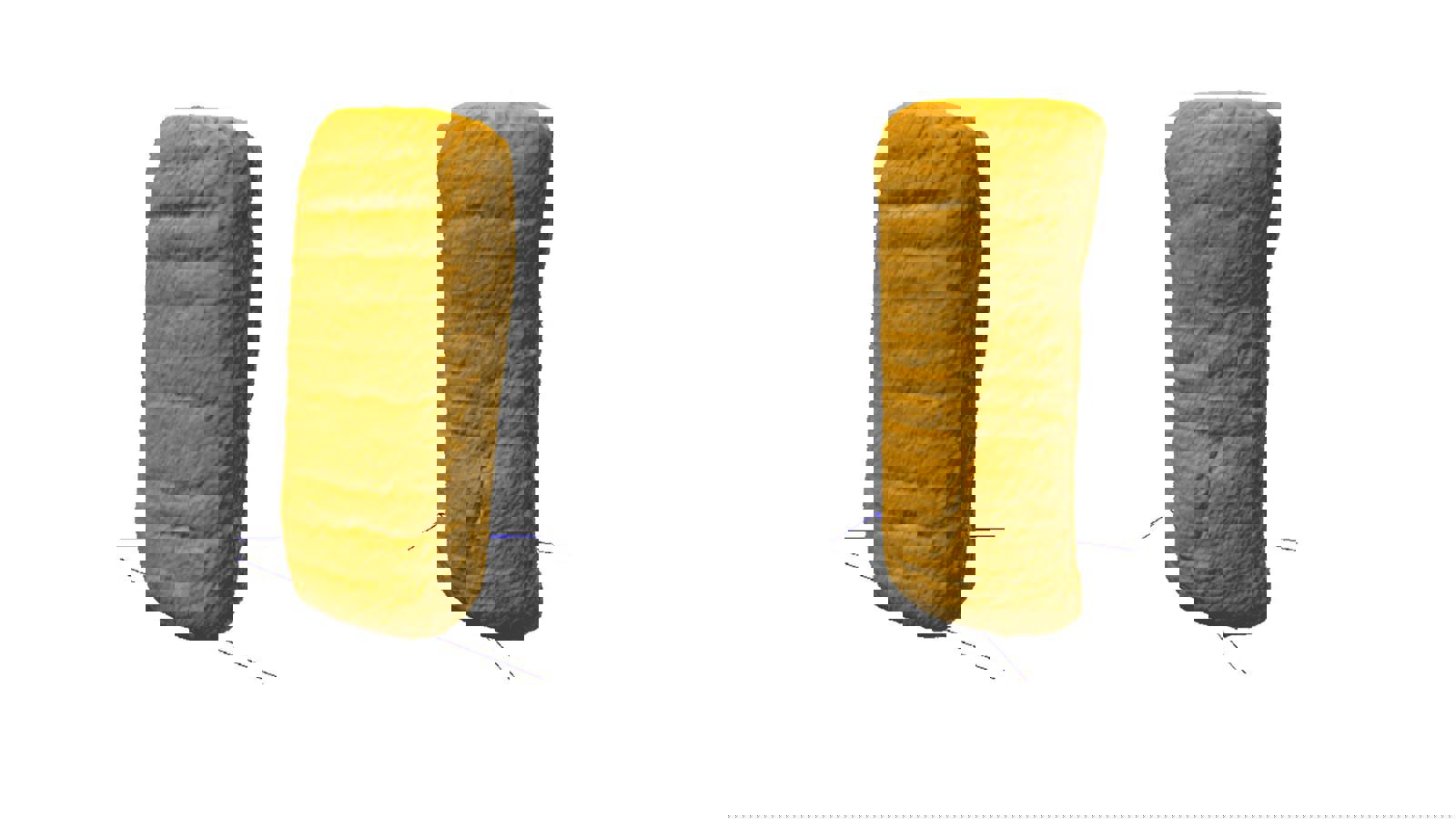 Comparison of standard and gluten-free panini scans