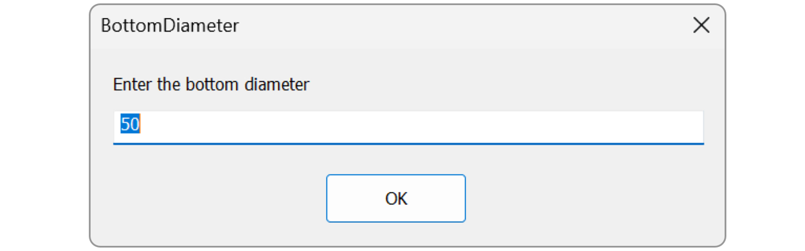 Volscan Profiler Bottom Diameter