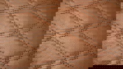 Close Up Of Diamond Pattern Stitching On Leather
