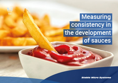 Measuring consistency in the development of sauces