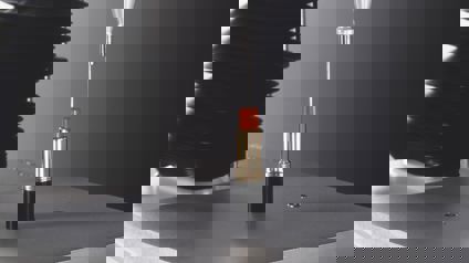 P:2 2Mm Cylinder Probe Attached To Texture Aanalyser Testing Red Lipstick