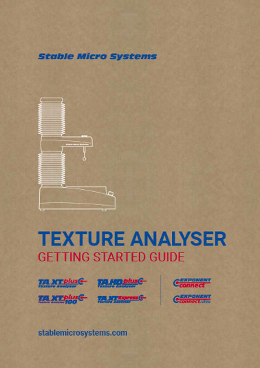 Texture Analyser Connect range Getting Started Guide