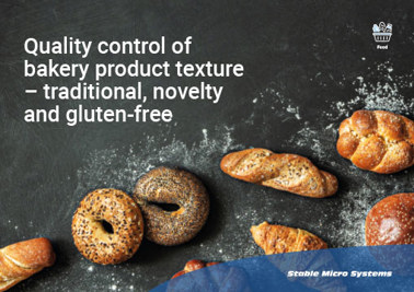 Quality control of bakery product texture – traditional, novelty and gluten-free