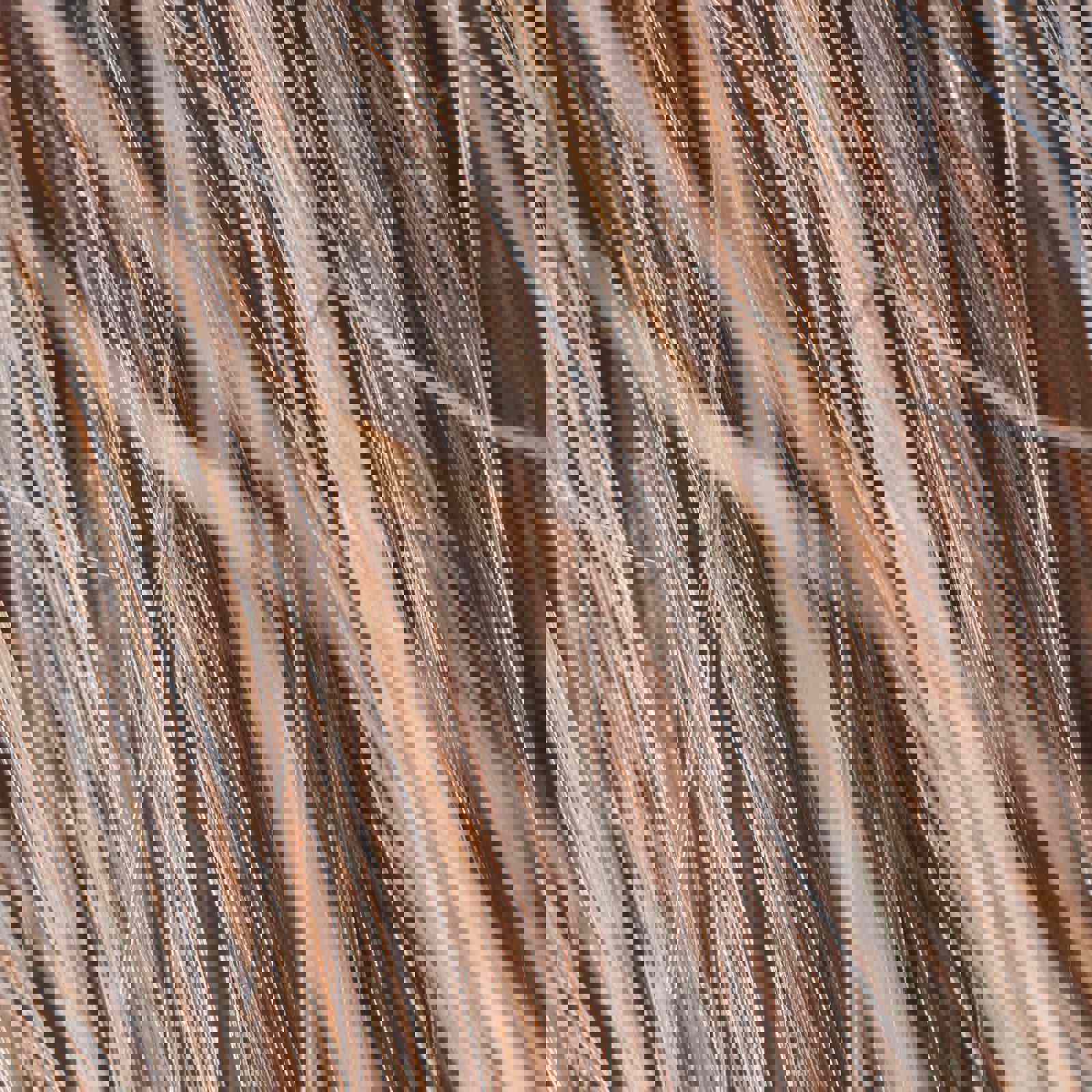 Strands of blonde hair