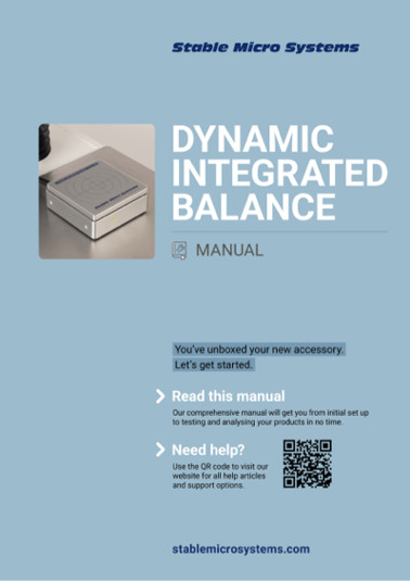 Dynamic Integrated Balance Manual