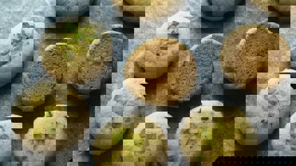 Almond Cookies Cooling On A Rack