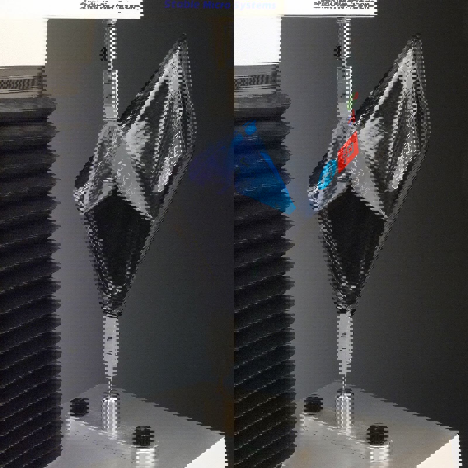 Articulated Tensile Grips attached to Texture Analyser