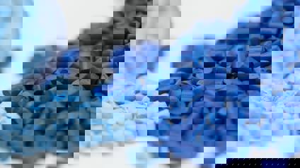 Coloured Polymer Granules