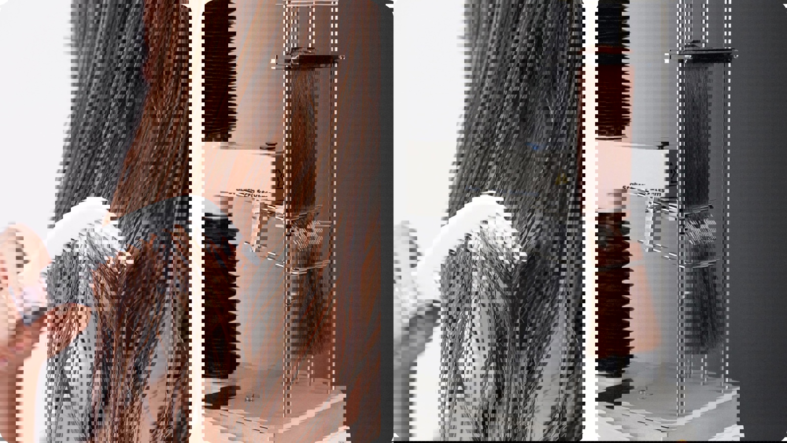 Imitative test of combing of hair