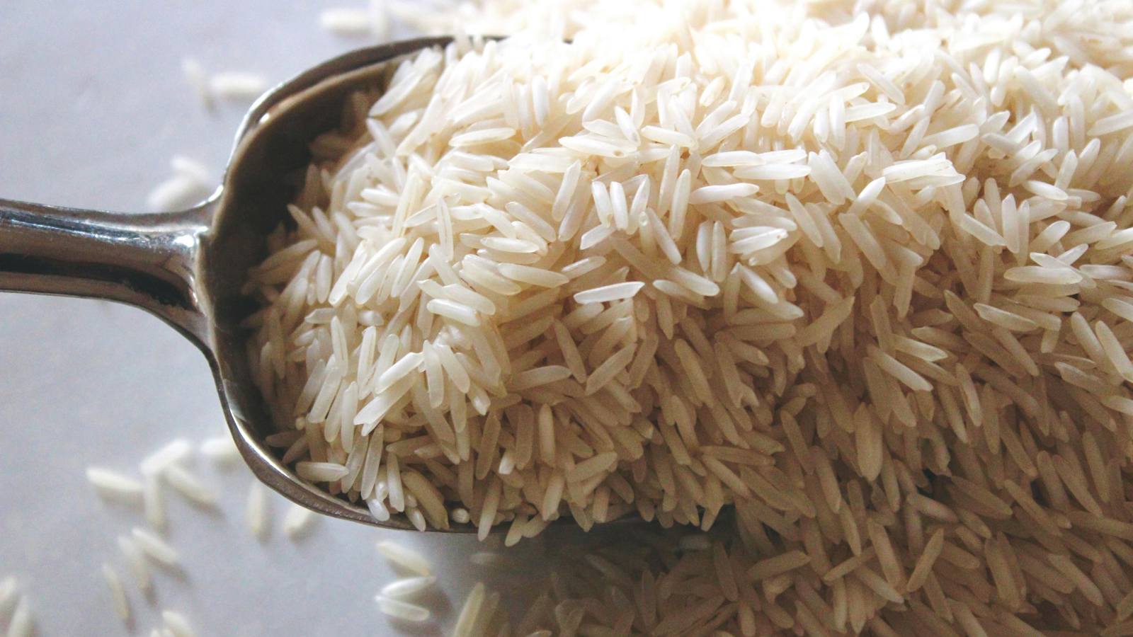 Uncooked white rice