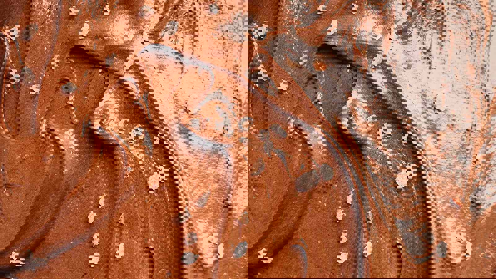 Ice cream mix poured into tub awaiting freezer 