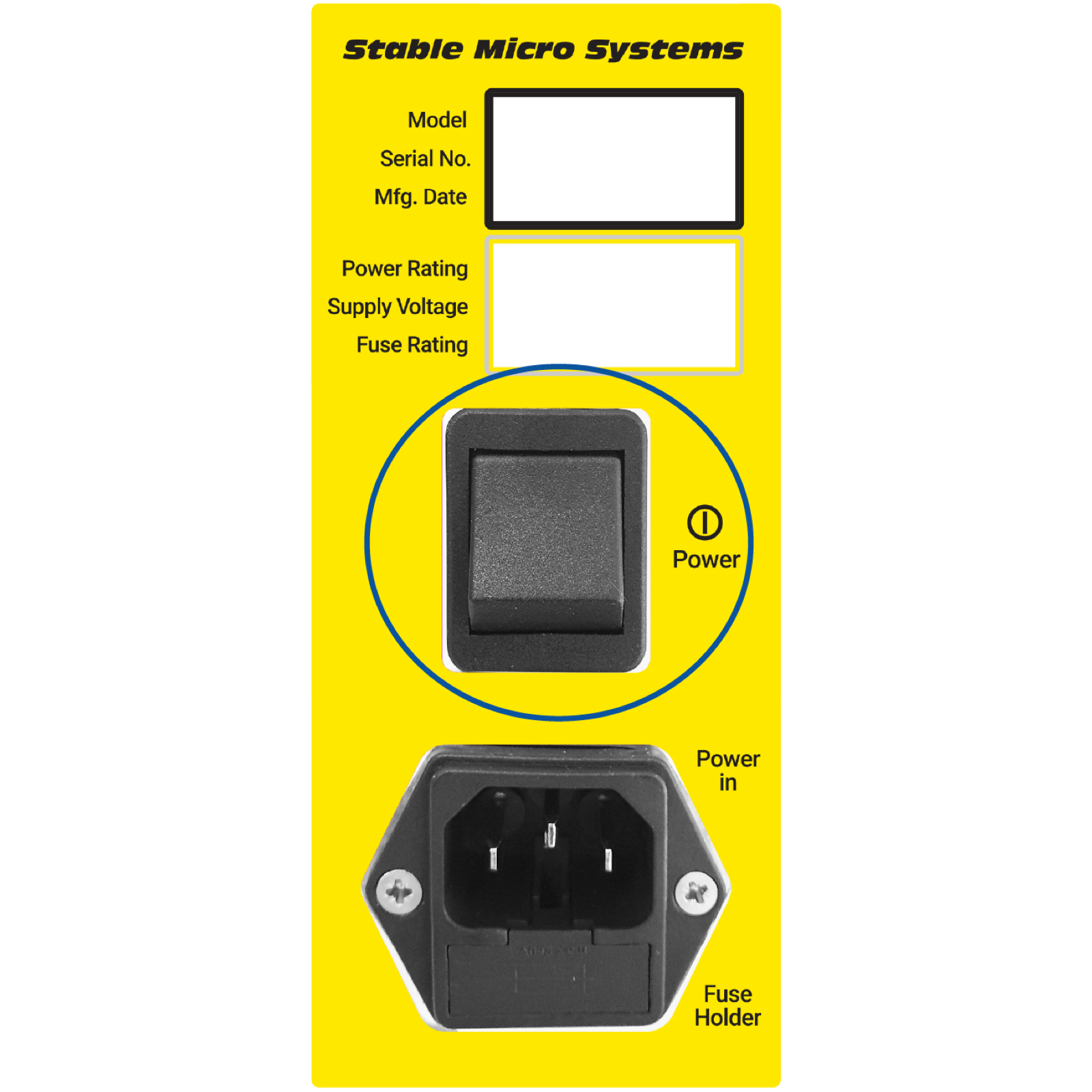 Volscan Profiler power switch