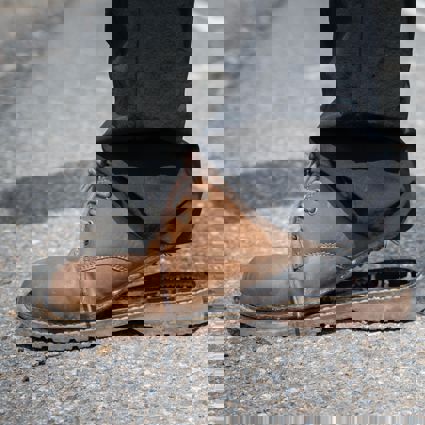 Shoe with broken sole