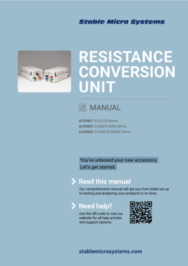  Resistance Conversion Unit Manual