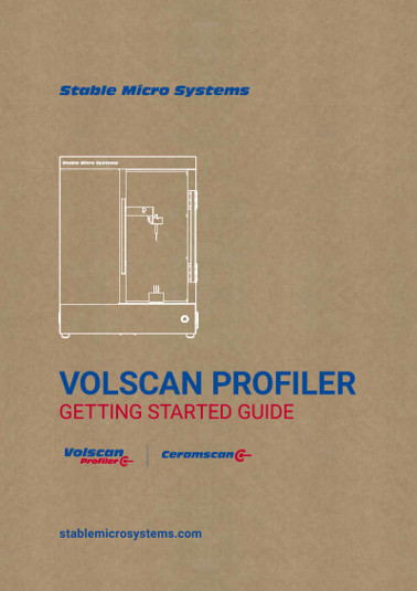 Volscan Profiler / Ceramscan Connect models Getting Started Guide