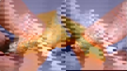 Cracker Being Snapped In Half