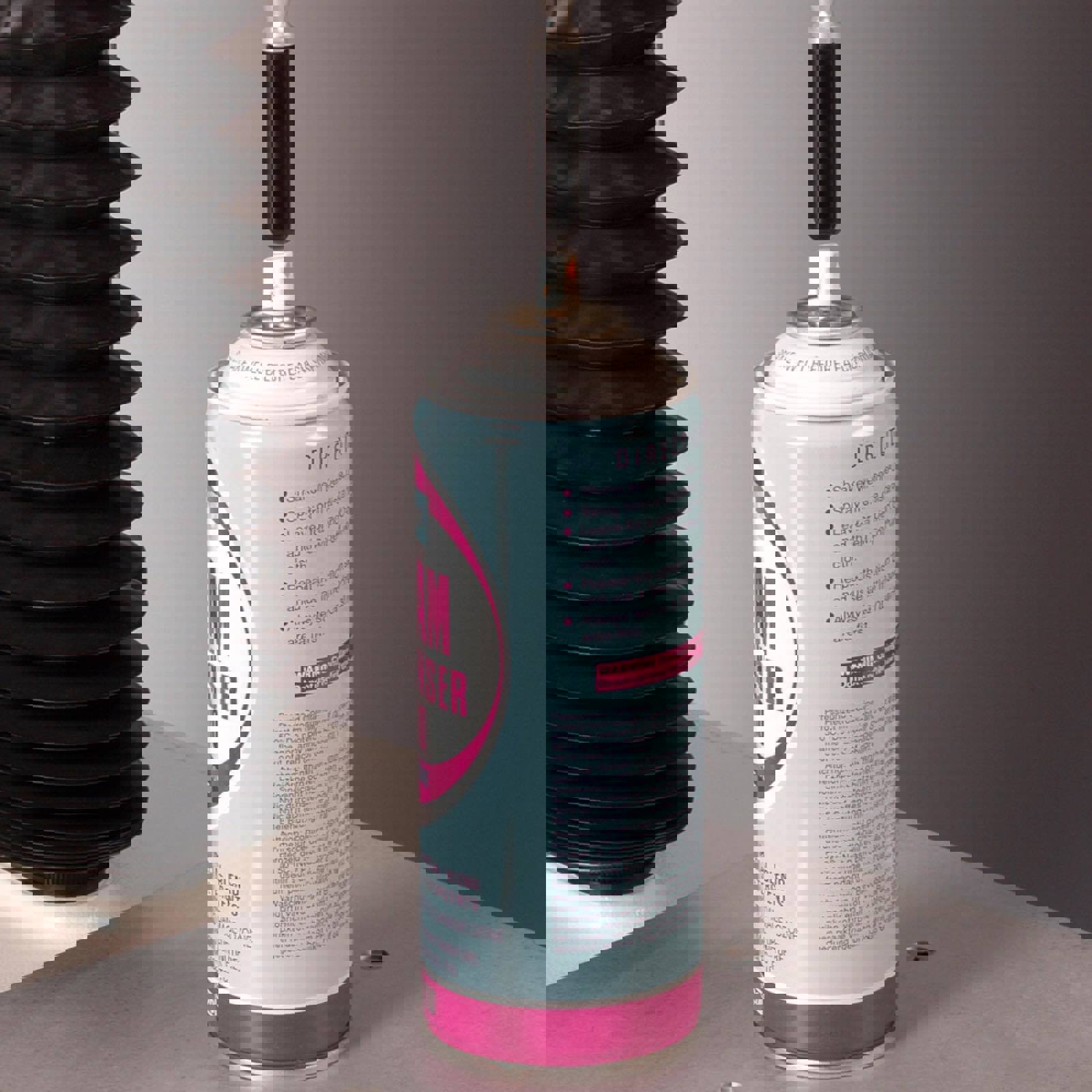 ½” Hemispherical Probe testing the actuation of hairspray